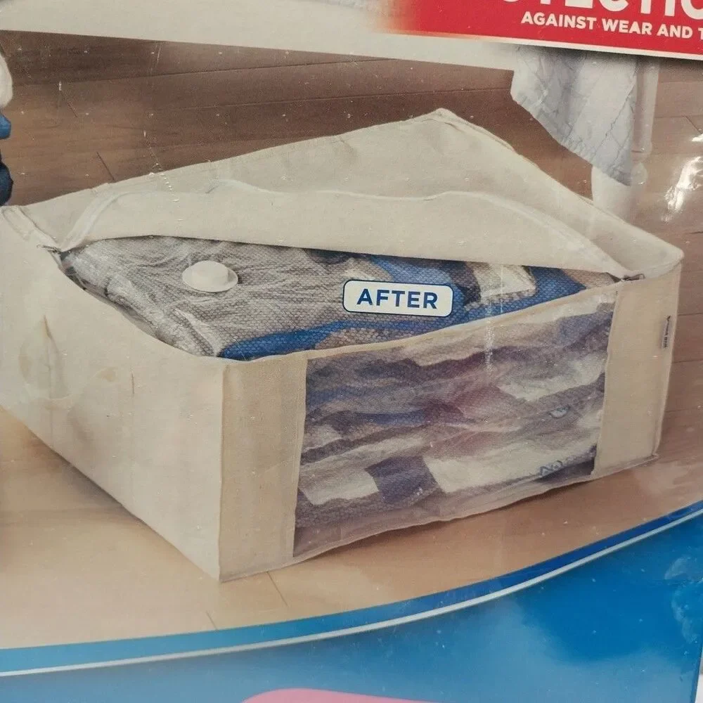 Ziploc Space Bag Clothing Storage Tote Jumbo Vacuum Compression Bags 5 Pc Sealed